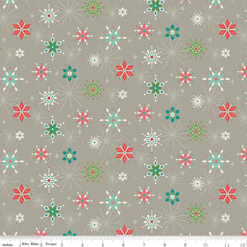 Winter Wonder Snowflakes Gray