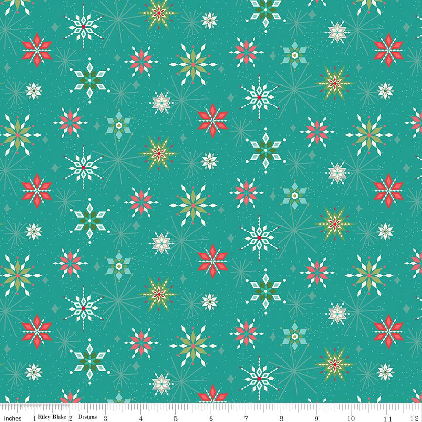 Winter Wonder Snowflakes Teal