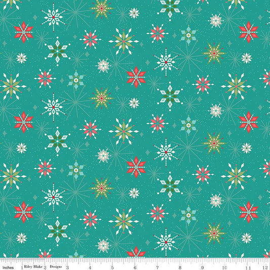 Winter Wonder Snowflakes Teal