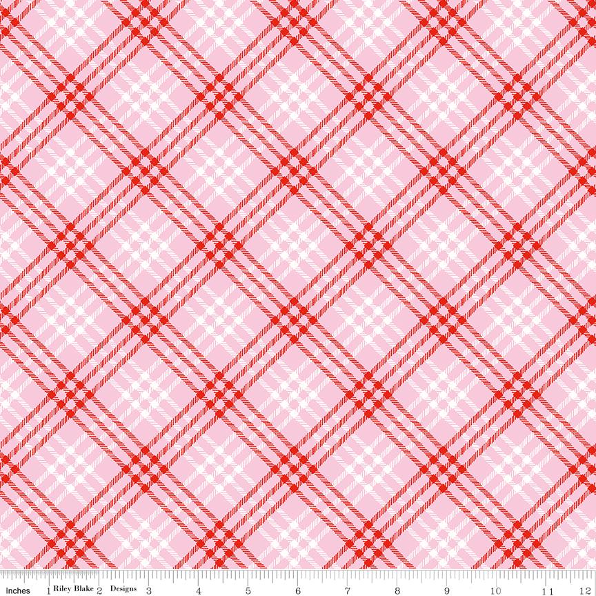 Christmas Joys Plaid Pink