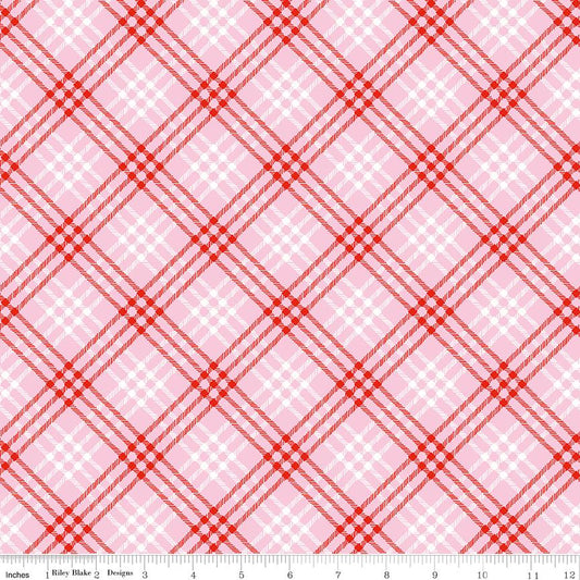 Christmas Joys Plaid Pink