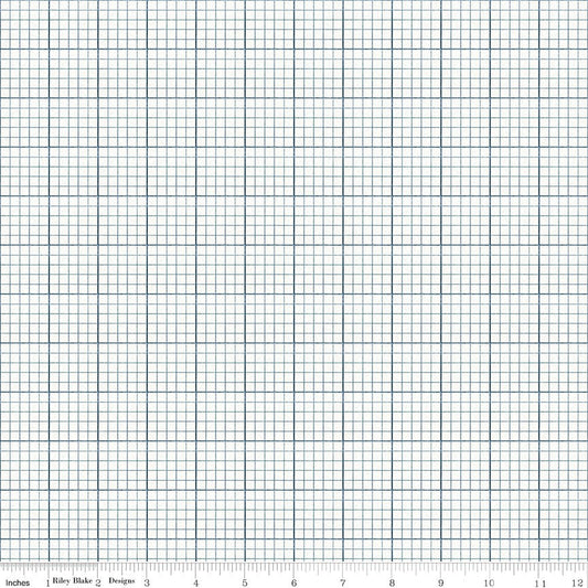 Journal Basics Graph Paper Blue