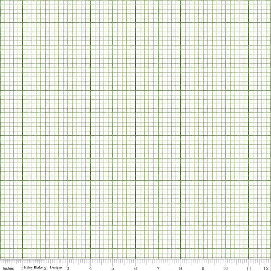 Journal Basics Graph Paper Green