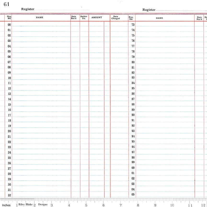 Journal Basics Ledger Paper Weiß