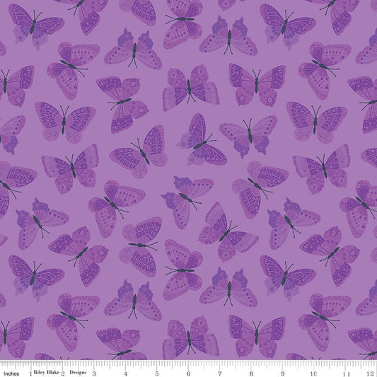 Strength in Lavender Butterflies Violet