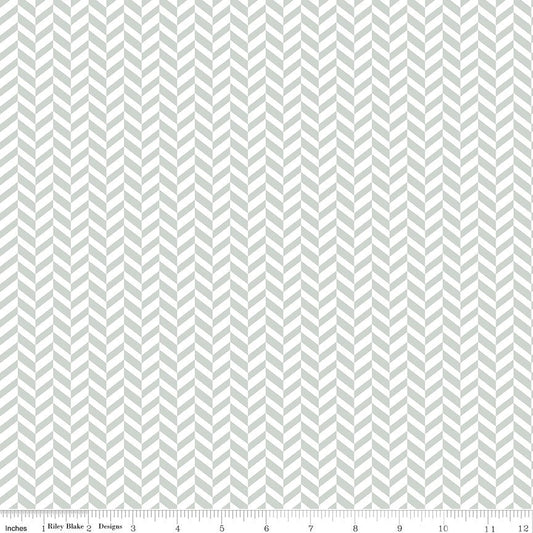 Effervescence Herringbone Gray