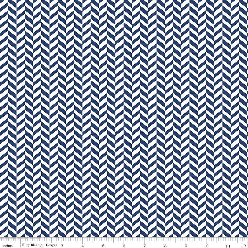 Effervescence Herringbone Navy