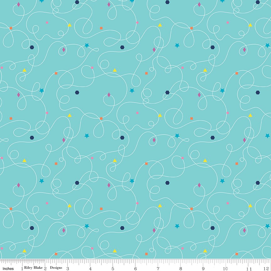 Effervescence Squiggles Aqua