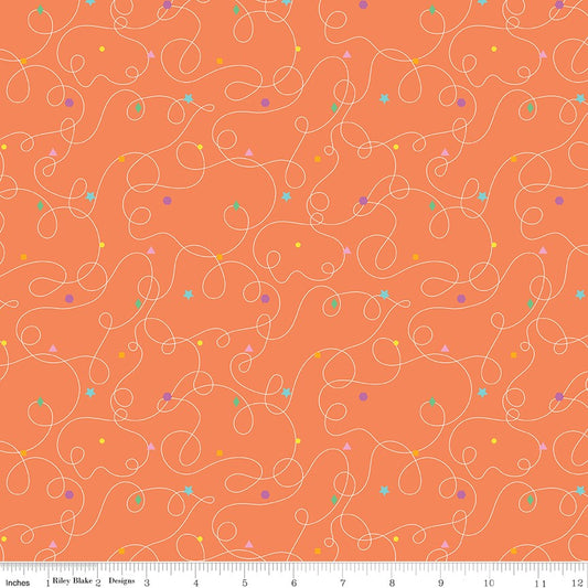 Effervescence Squiggles Orange