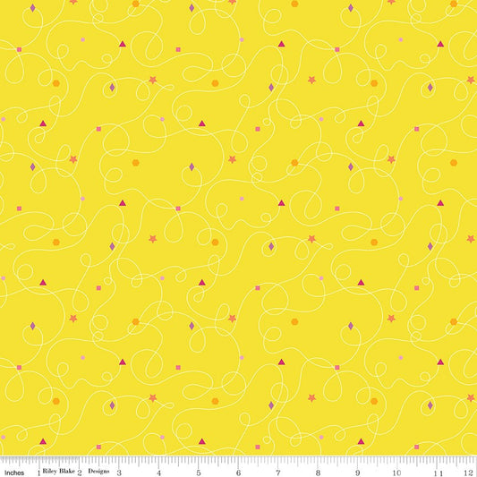 Effervescence Squiggles Yellow