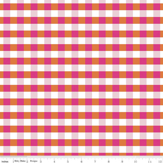 Flower Farm Gingham Pink