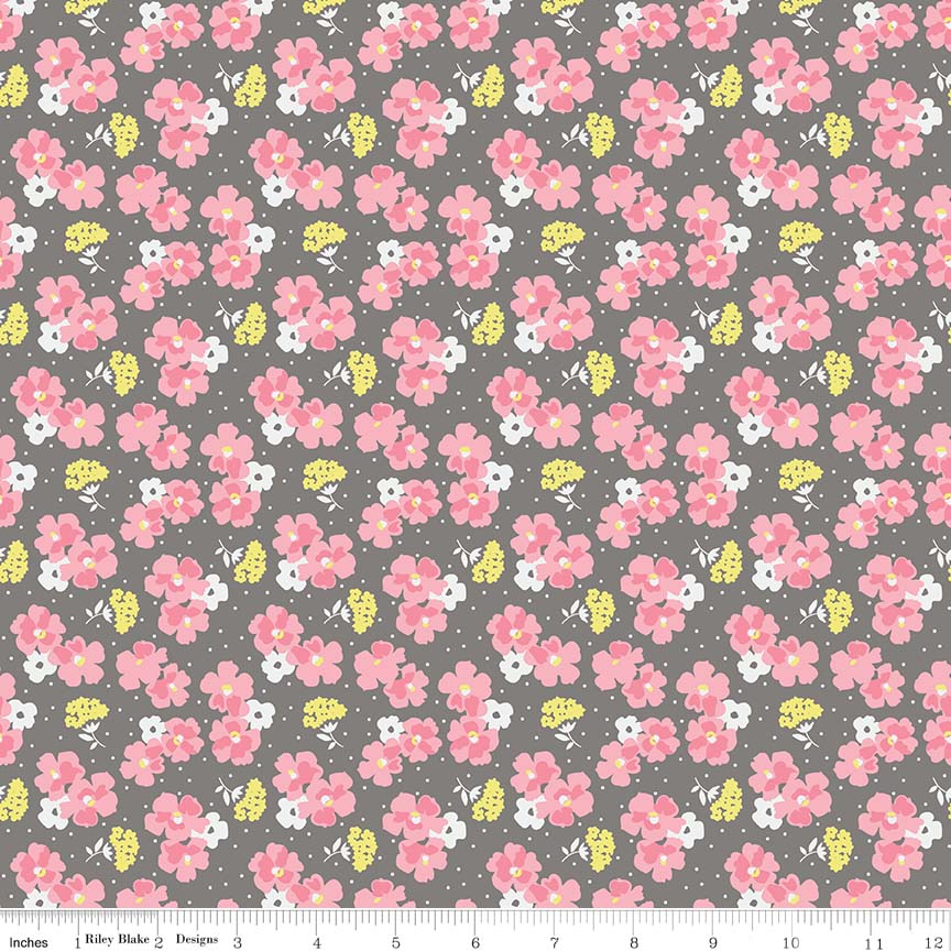 Papiergänseblümchen Posy Grey