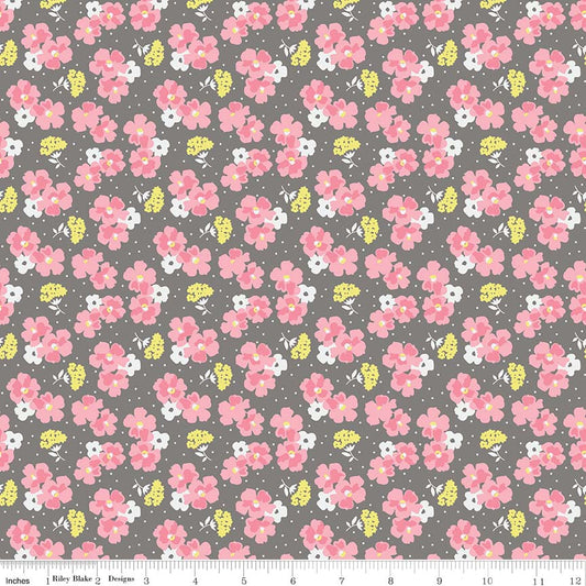 Papiergänseblümchen Posy Grey