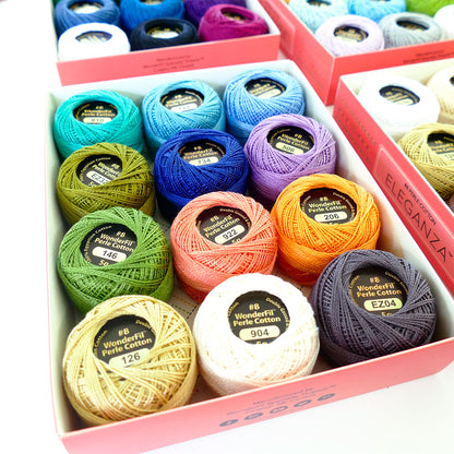 Wonderfil Eleganza #8 Perle Cotton Thread Packs