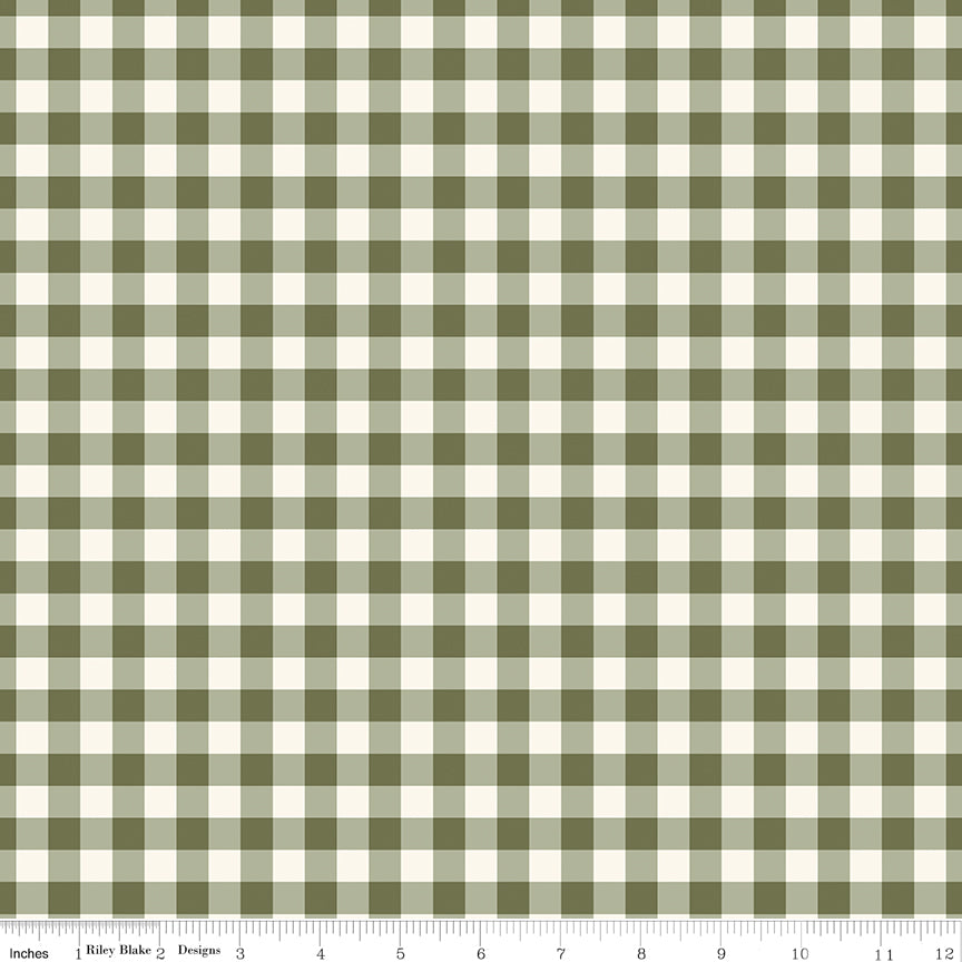 Gingham Fields Gingham Olive