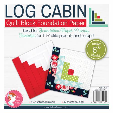 Log Cabin 6" Block Foundation Paper Pad