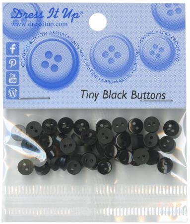 Tiny Black Button Pack