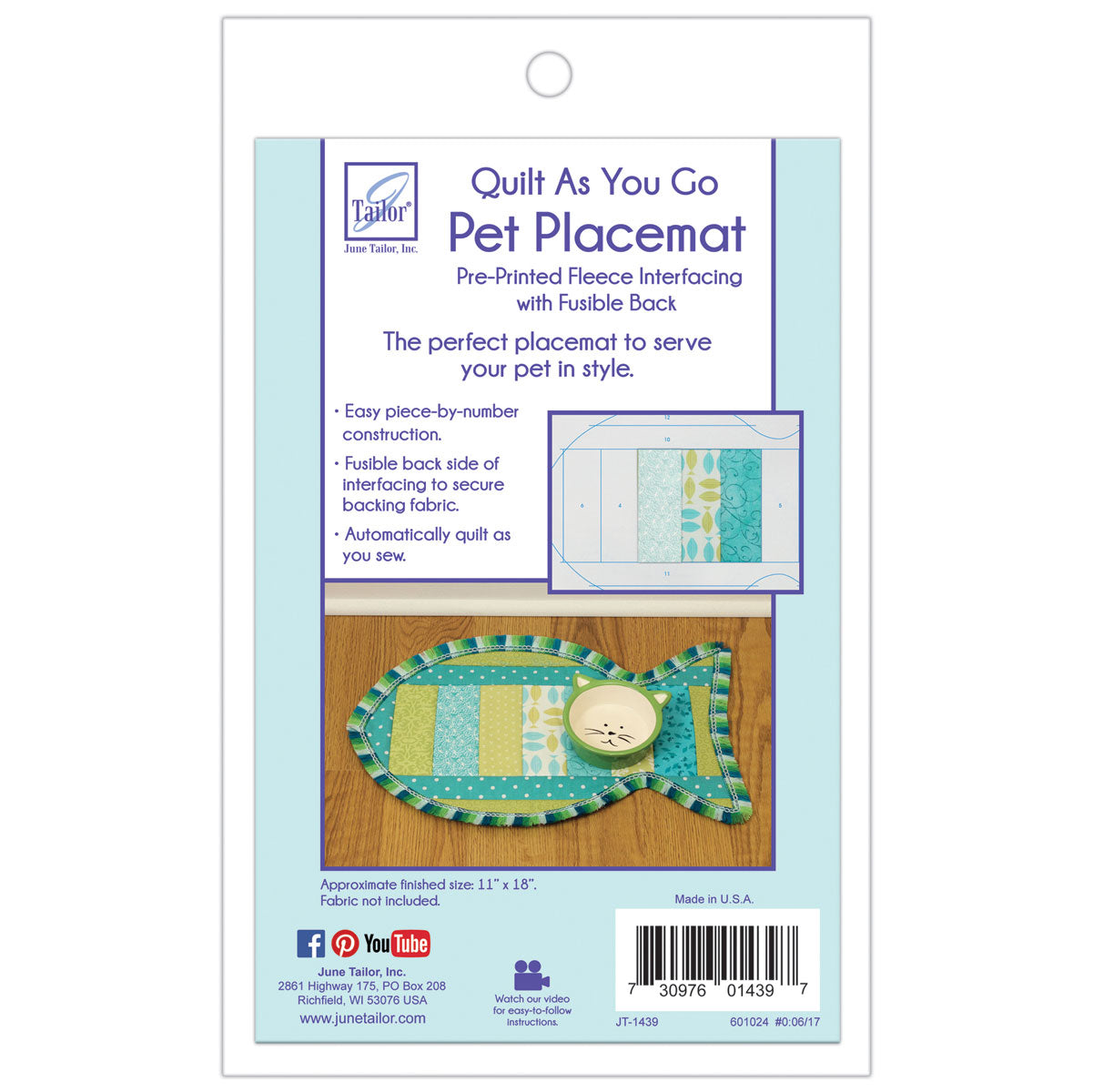 QAYG Pet Placemat Cat - 1/pack