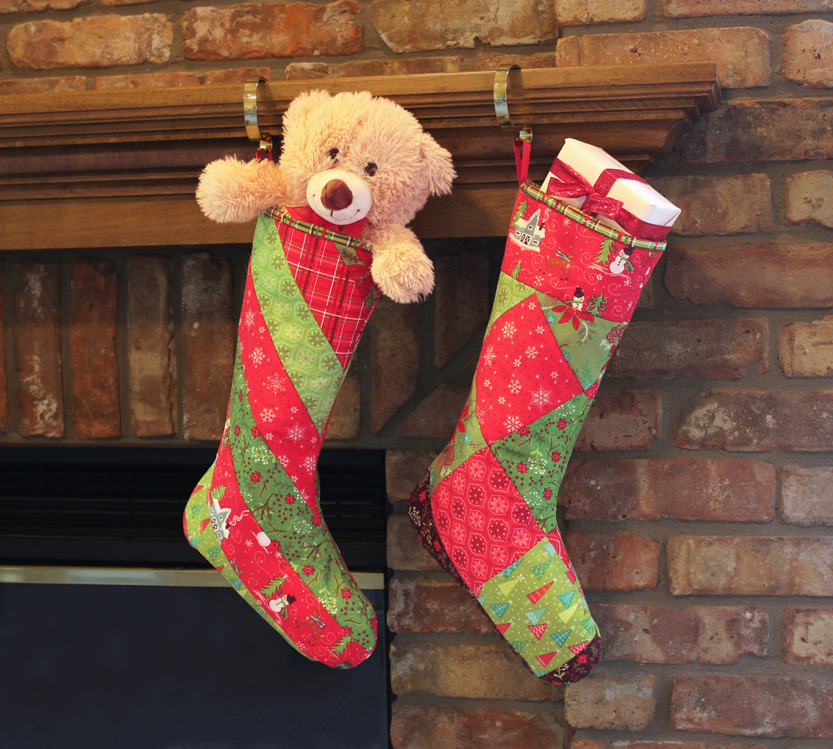 QAYG Holiday Striped Stocking - 1/pack