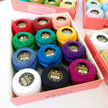 Wonderfil Eleganza #8 Perle Cotton Thread Packs