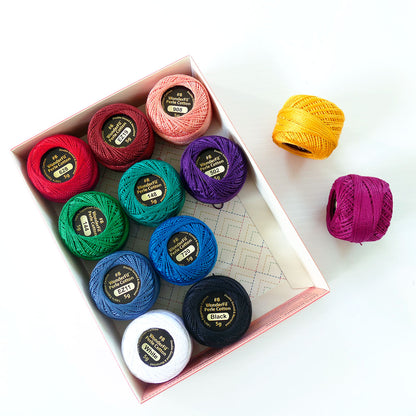 Wonderfil Eleganza #8 Perle Cotton Thread Packs