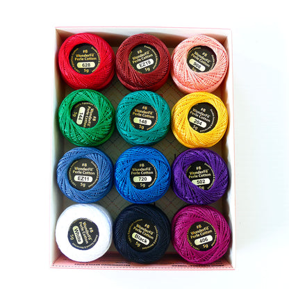 Wonderfil Eleganza #8 Perle Cotton Thread Packs