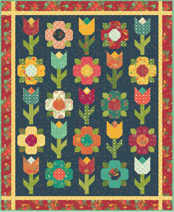 Midnight Garden Quilt Boxed Kit