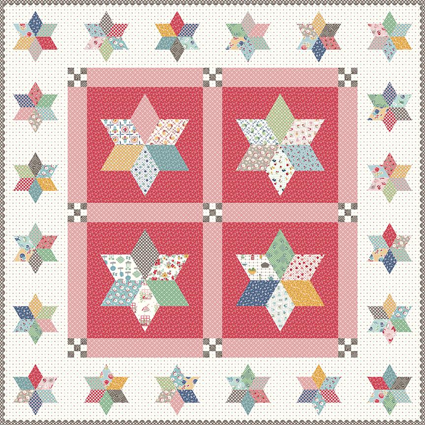 Pot Luck Stars Quilt Boxed Kit