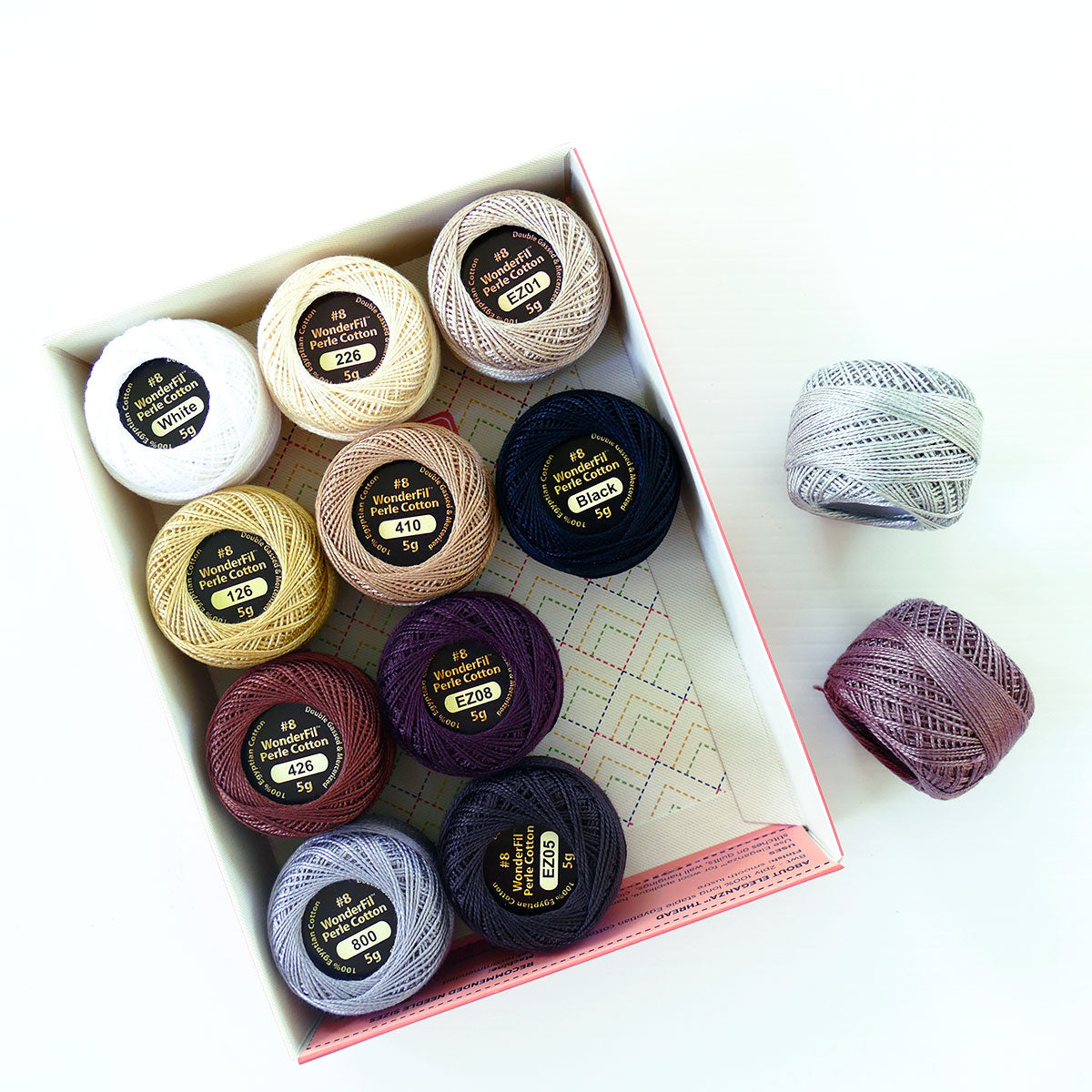 Wonderfil Eleganza #8 Perle Cotton Thread Packs