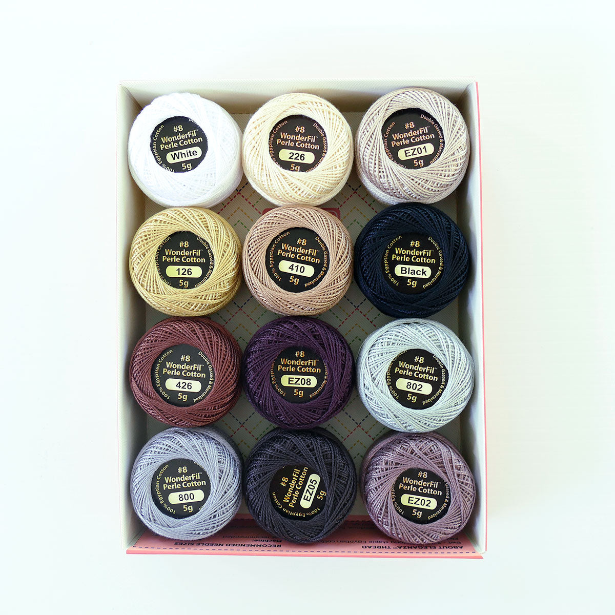 Wonderfil Eleganza #8 Perle Cotton Thread Packs