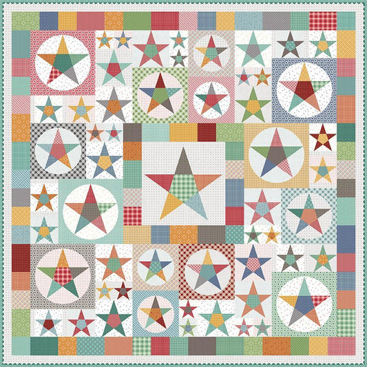 Farmhouse Star-Quiltmuster zum Nähen