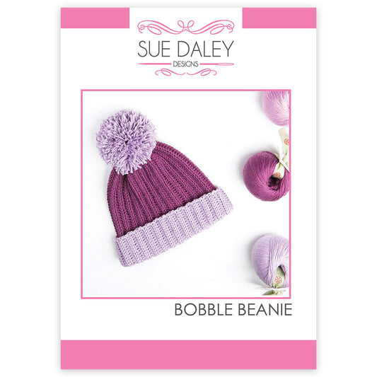 Bedrucktes Bobble-Beanie-Muster