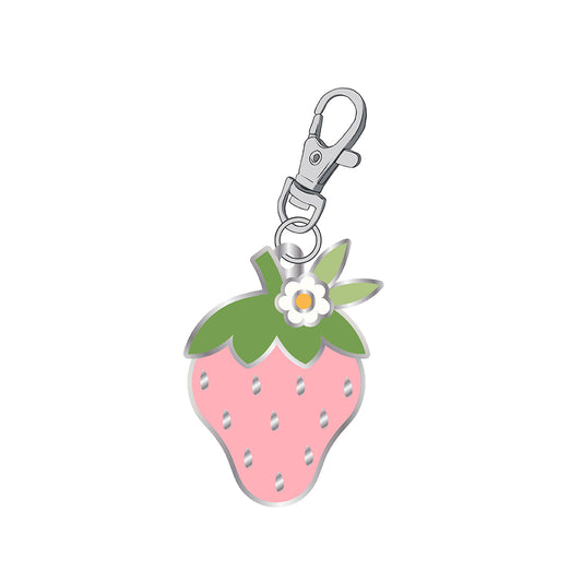 Lori Holt Strawberry Enamel Charm