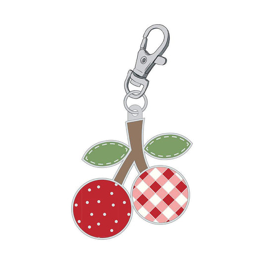 Calico Enamel Charm Cherries