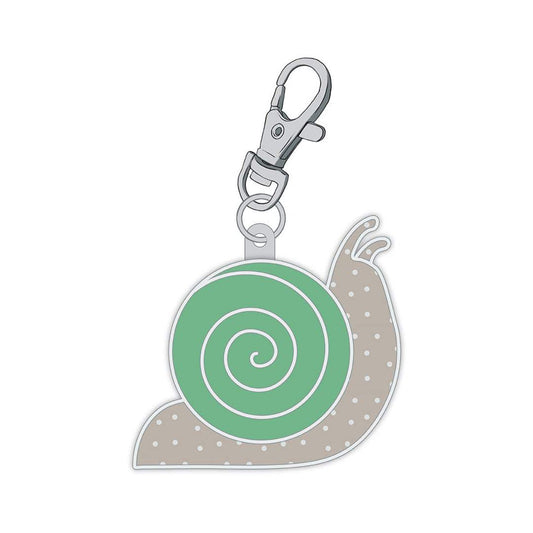 Calico Enamel Charm Snail