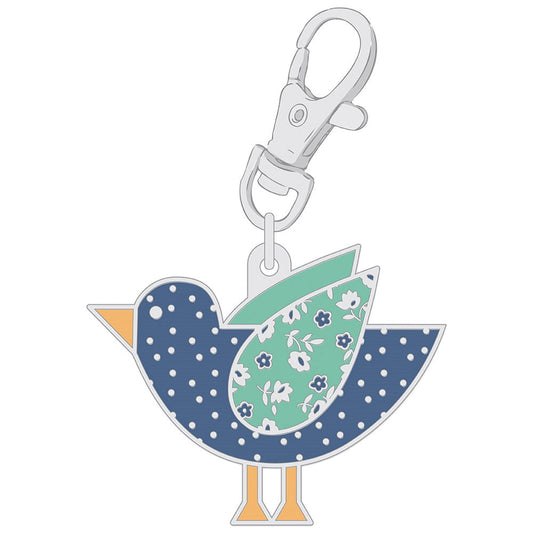 Home Town Enamel Charm Happy Bird