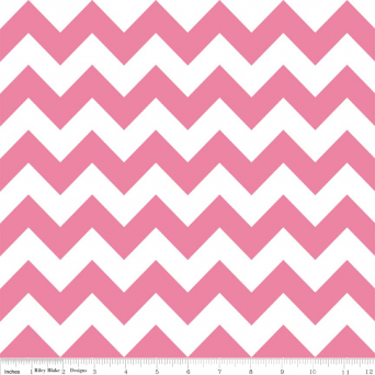 Hot Pink Medium Chevron 108" Wideback