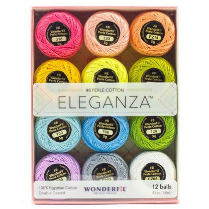 Wonderfil Eleganza #8 Perle Cotton Thread Packs