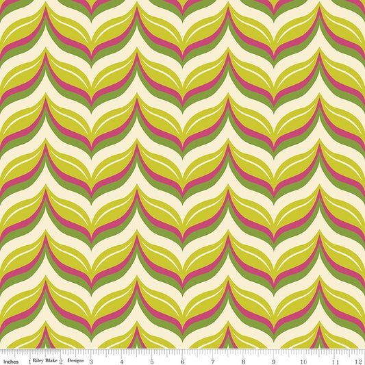 Stricken Sie Acorn Chevron Citron 2,7 m