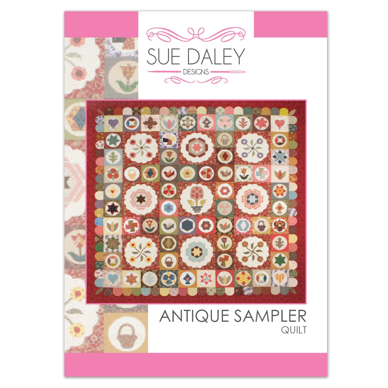 Antikes Sampler-Quiltmuster