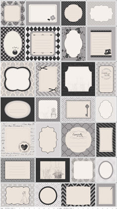 Quilt Labels - Gray