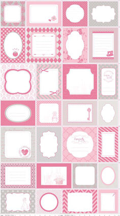 Quilt Labels - Pink