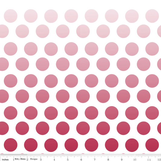 Ombre Dots Red