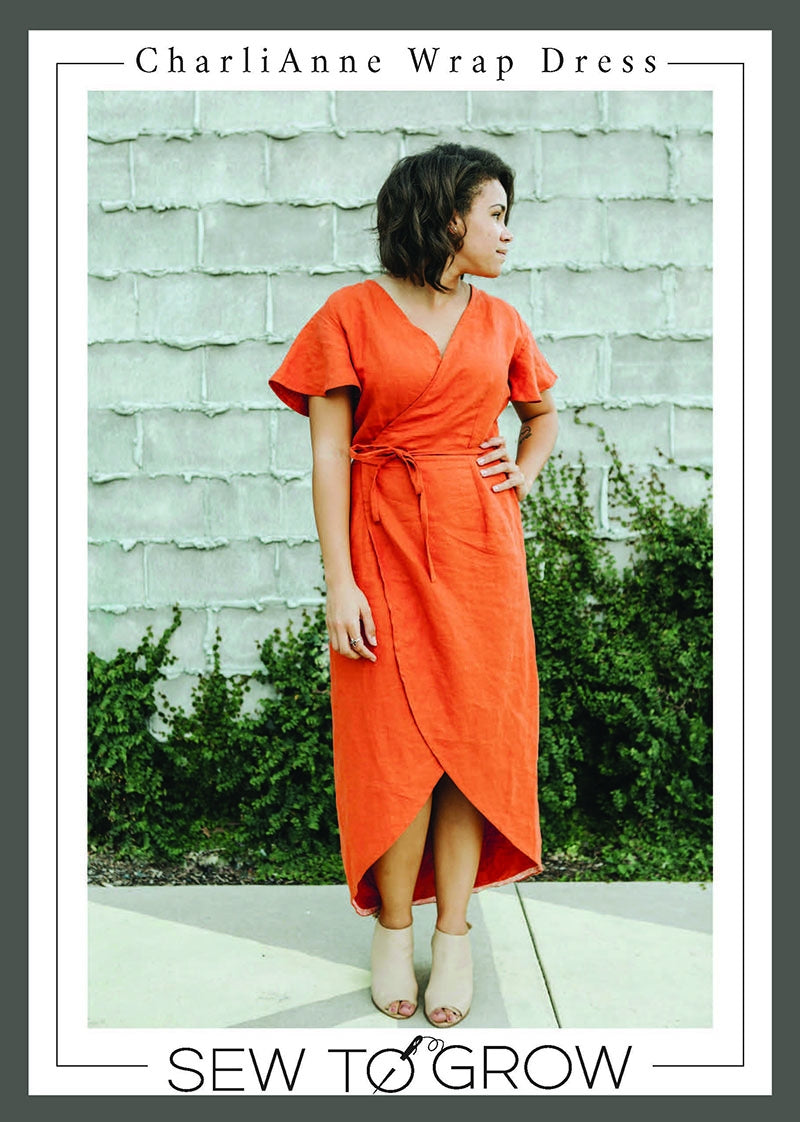 charli anne wrap dress pattern