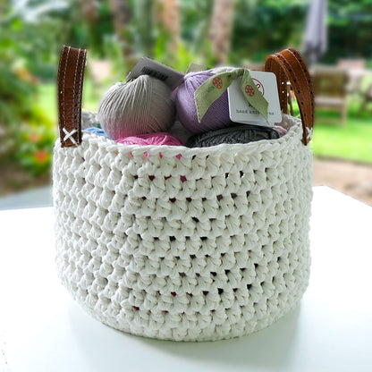 Wooden Crochet Basket Base - Round