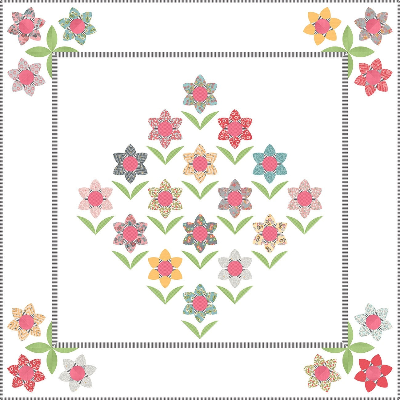 Forest Flowers Quilt Pattern