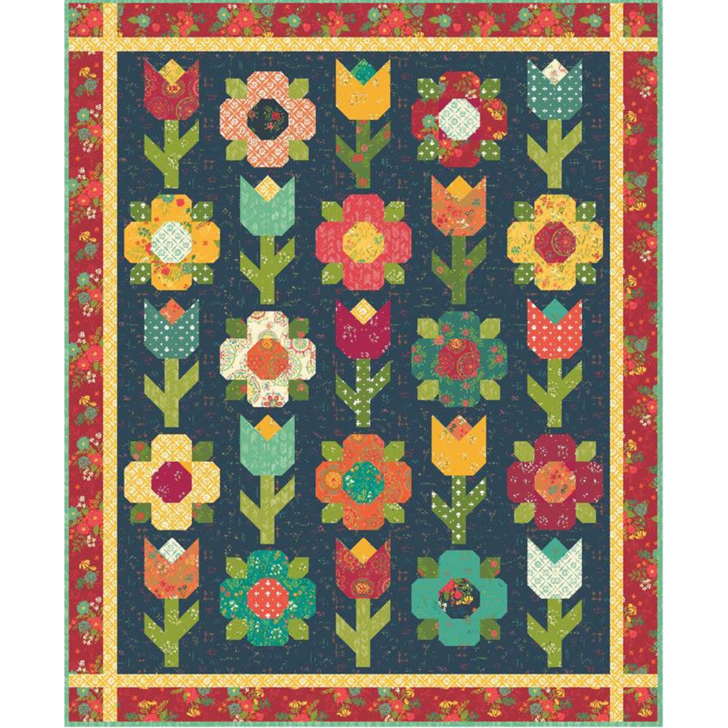 Midnight Garden Quilt Boxed Kit