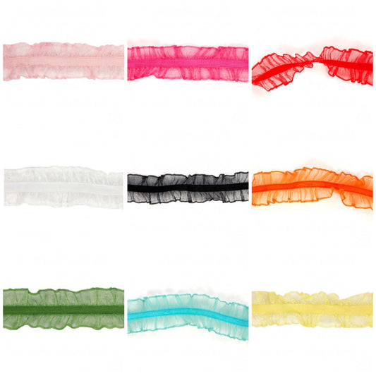 1" Elastic Ribbon - various colours