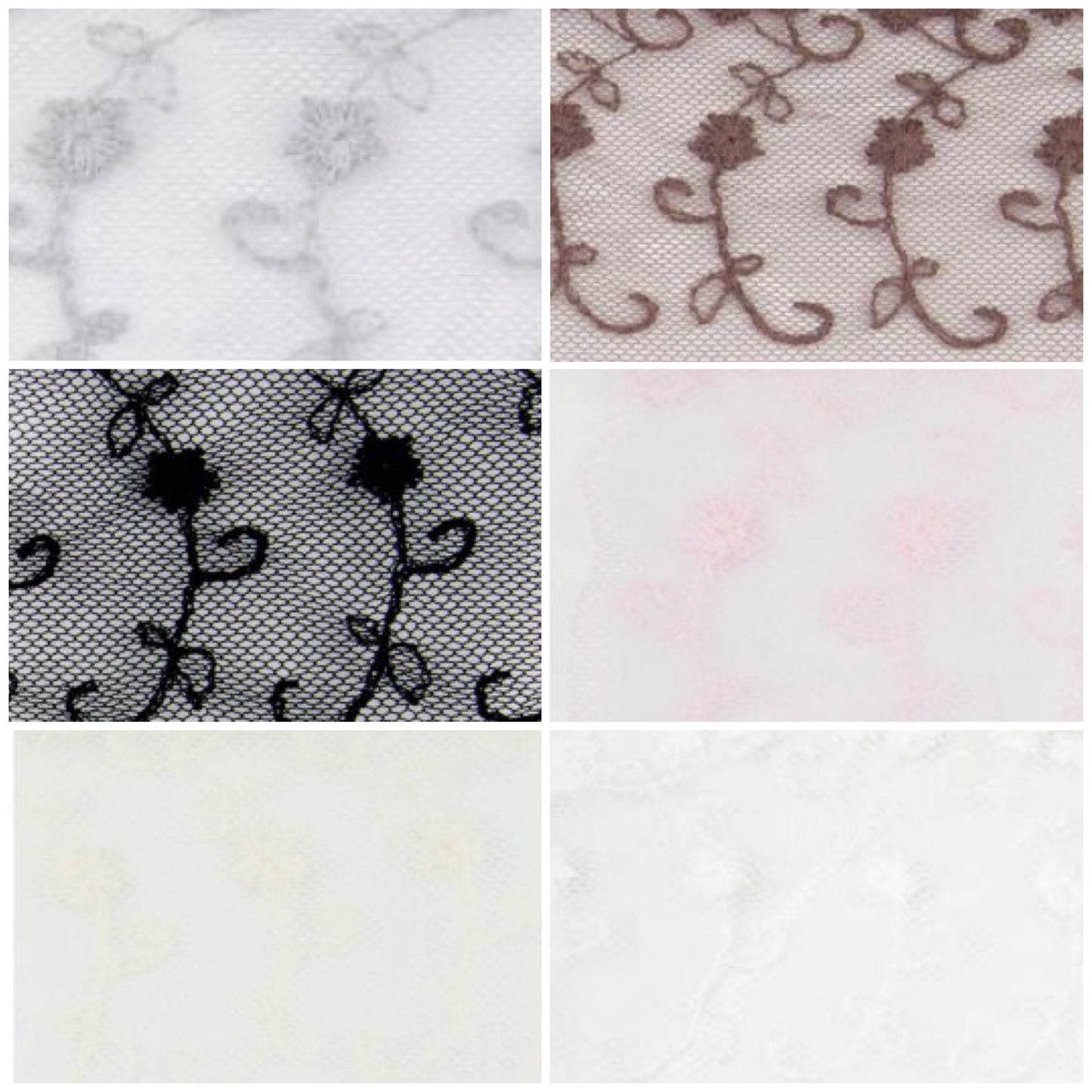 6" Decorative Lace - various colours