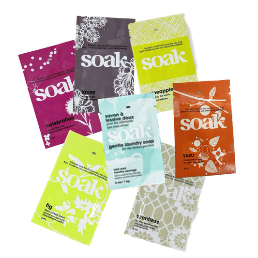 Soak Wash Sachet Sample Pack 7pc